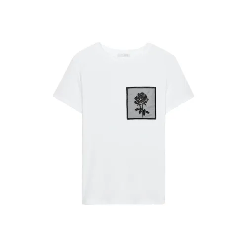 ZARA Белые Женские T-рубашки