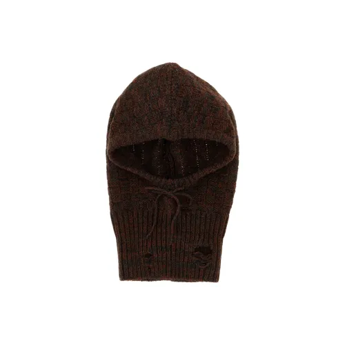 MM6 MAISON MARGIELA Полиакрилонитрил Шапки и Кепки Мужской Темно-Коричневый