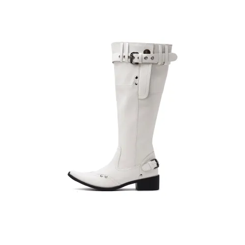 UNCLEWEN Leisure Bali Колено Высокие сапоги 4CM Женские