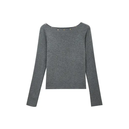 SUSANSAN Серый Бежевый Женский Трикотаж