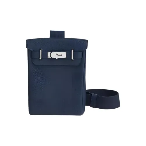 HERMES Hac a Dos Коровья кожа Togo Sling Сумка Мужская 7K BLEU Abysse Глубокое море Синий