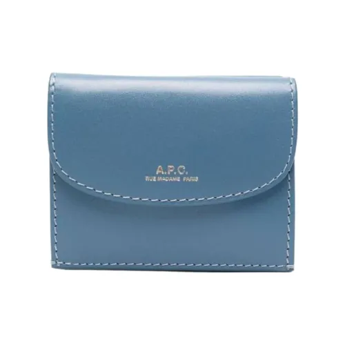 A.P.C Коровья кожа Кошелек Женские Морской синий