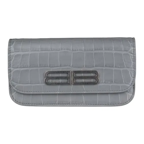 Balenciaga Gossip Телячья кожа Кошелек Женские Серый