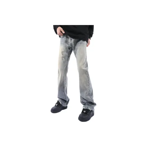 CAT'S PAW Синий Унисекс Джинсы