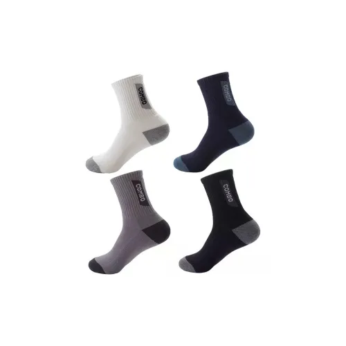 MAXDAVID D0016 Смешанный цвет 4 упаковки мужские носки MID до икры