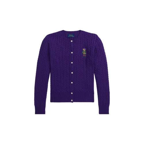 Polo Ralph Lauren Свитер FW24 Luxury Style Фиолетовый Детский