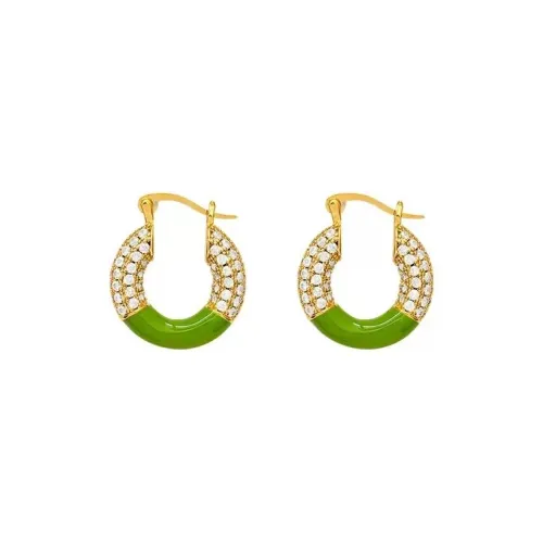 ZWU Капля масла Медные серьги-гвоздики Женские