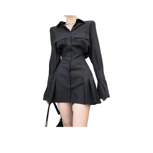 STYUW Длинное платье с длинным рукавом женское