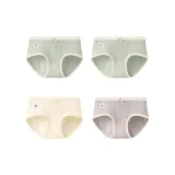 Улучшенный медицинский стандарт Тип A Малыш Хлопок [4 шт] Светло-зеленый + Светло-зеленый + Шампанский белый + Светло-кофейный (Полные штаны 10A Антибактериальный)