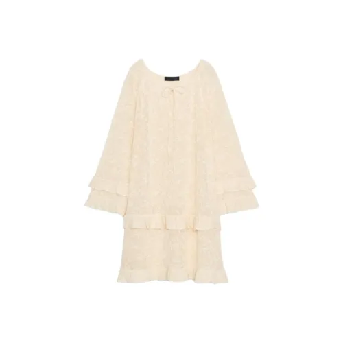 ZARA Длинное платье с длинными рукавами женское