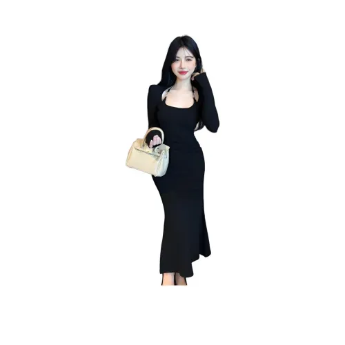 ZUKIZUKI Длинное платье с длинными рукавами женское