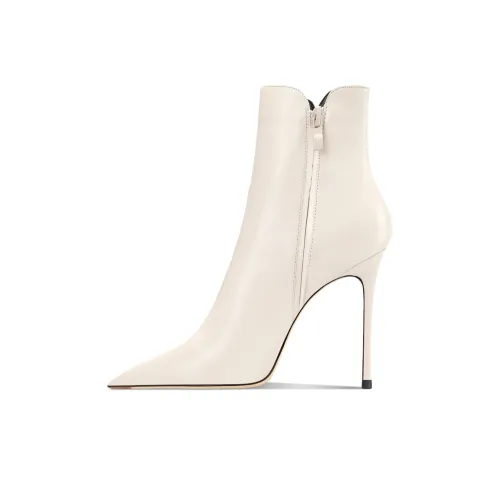 Siwei Ботильоны Супер Высокий каблук Женские Экрю