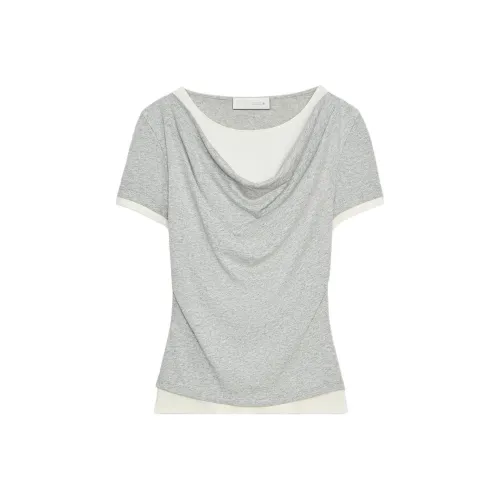 ZARA Зебра с принтом серые женские T-рубашки