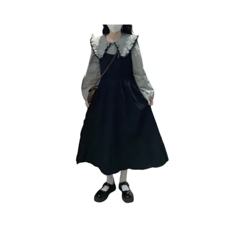 STYUW Длинное платье с длинным рукавом женское