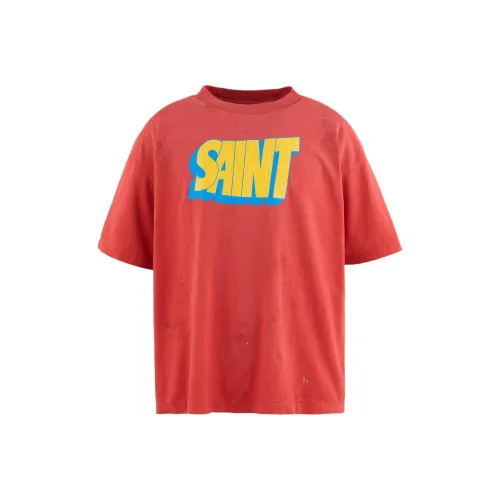 SAINT Mxxxxx FW25 Т-рубашка SANIT Красная Т-рубашка Мужская