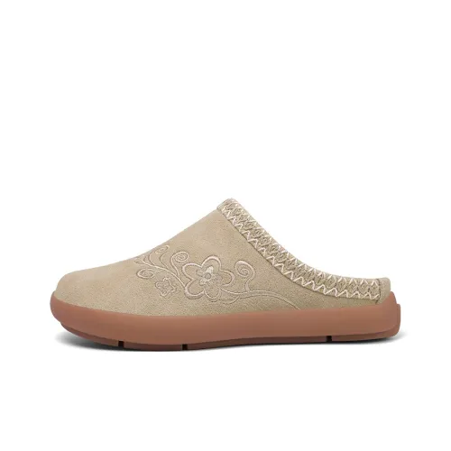 Leyang TPR подошва резиновая подошва вышивка тихий устойчивый к абразиву противоскользящий домашние тапочки женские