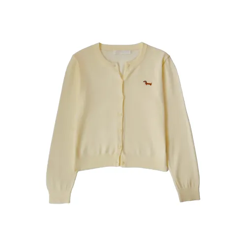 LONGMEI Ванильный Желтый Женский Трикотаж