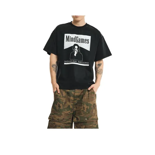 DOGANSON Выстиранный Черный Унисекс T-рубашки