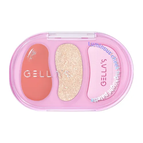 GELLA'S Ji Li Двухтоновый румяна-стик для сияния палетка для корректировки тона кожи легко смешивается