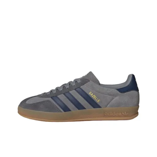 Adidas Originals GAZELLE INDOOR Немецкие армейские кроссовки Unisex Light Серый