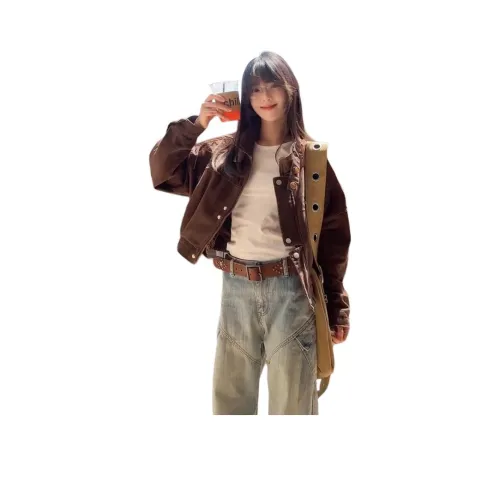 CASTLE WOODS Коричневый Женский Куртки