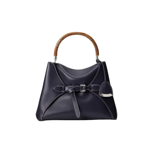 Ralph Lauren Телячья кожа Сумка с одним плечевым ремнем Женская Морской синий