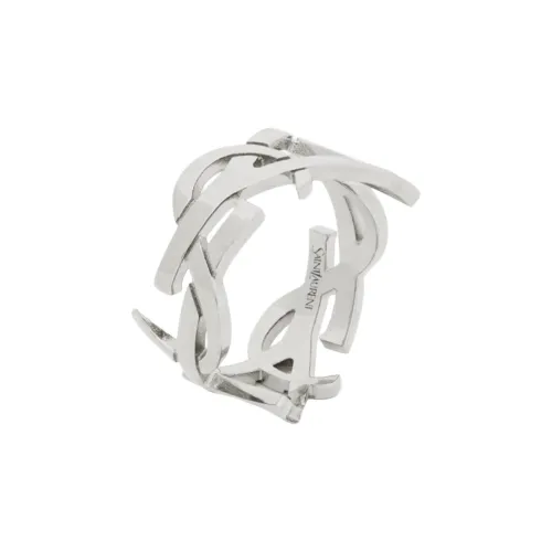 SAINT LAURENT Латунь Кольца Мужские Серебряные