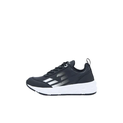 EMPORIO ARMANI EA7 C2 Kombat Low Топ Kids Lifestyle Shoes Черный Детский