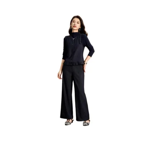 MEILANNI Синий Женские Повседневные Костюмы