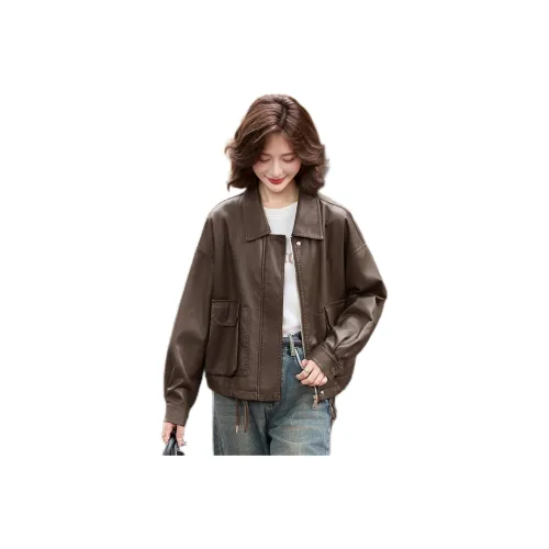 Pure Shimane кожаная куртка для женщин