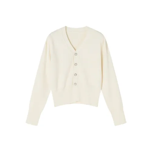 XIANGYING Экрю Женская Трикотажная