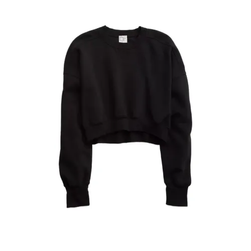 AMERICAN EAGLE Offline By Aerie Облако Флис Укороченный Crewneck Толстовка Женские