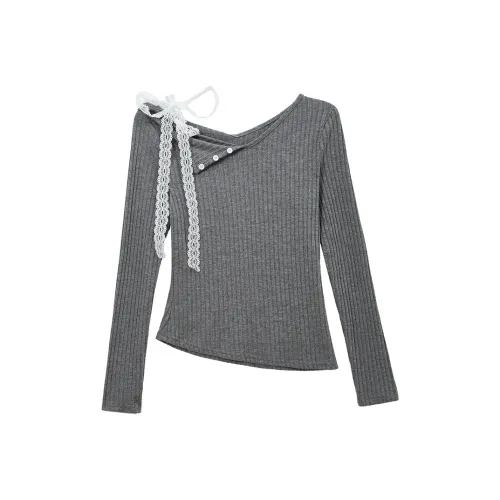 SUSANSAN Серый Женский Трикотаж