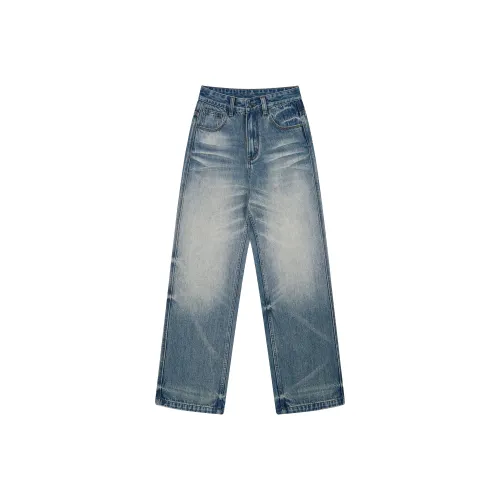 A3G4 Синий Унисекс Джинсы