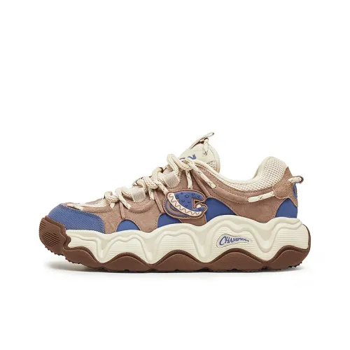 Champion Низкий Топ Повседневная Обувь Мужская Сатин Коричневый Иллюзия Память Синий