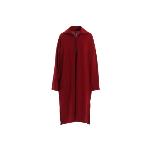 Yohji Yamamoto Y'S FW25 Мягкий Стираемый Джерси Stand Up Ожерелье-чокер Платье Длинный Рукав Платье Женское