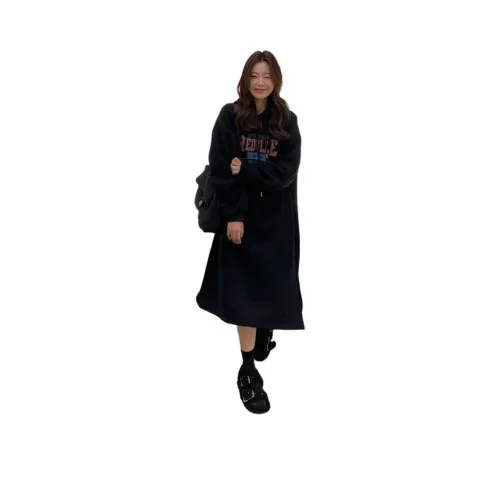 STYUW Длинное платье с длинным рукавом женское