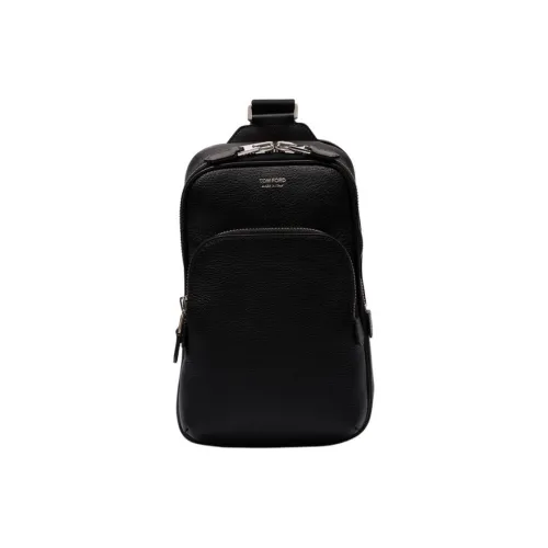TF Кожа Sling Сумка Мужская Черная