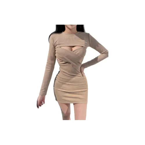 STYUW Длинное платье с длинным рукавом женское