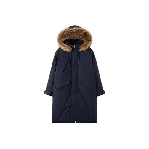 BOVCKEI Темно-синий женский пуховик