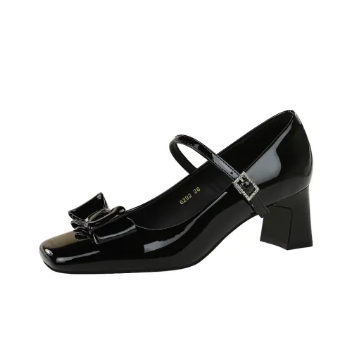 Dunnu Туфли Мэри Джейн с узким каблуком женские