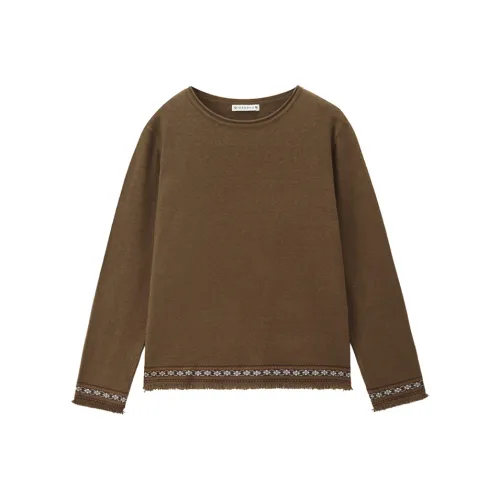 Giordano 08 Каштаново-коричневый Женский Трикотаж