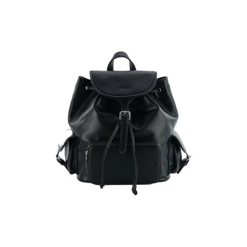 Miniso Рюкзак из искусственной кожи стандартный женский черный белый коричневый