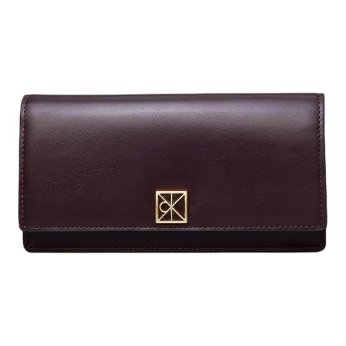 CALVIN KLEIN Кожа Кошелек Женские Карамель