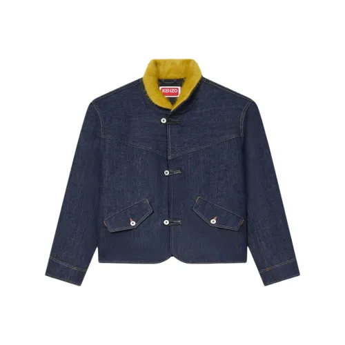 KENZO Синий Мужской Джинсовые Куртки