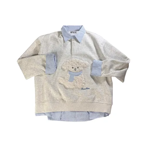 RFKXE Полотенце Вышивка Унисекс Свитшоты