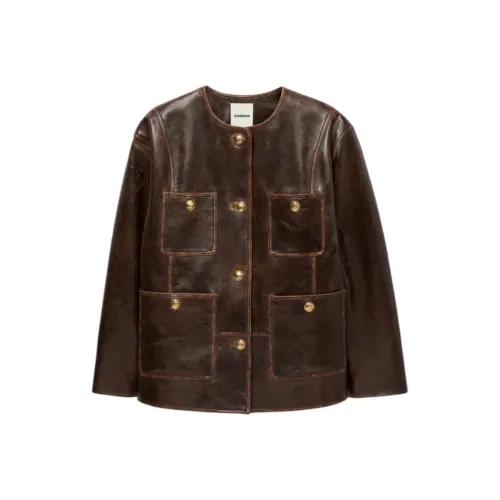 Sandro Черный Коричневый Женский Куртки