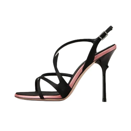 Roger Vivier Розовый Vivier one Ремень Сандалии 9,9cm Женские Черный