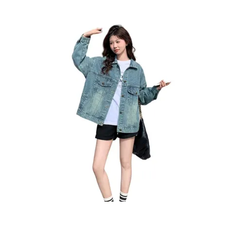 MEXICAN Джинсовый синий Женские Джинсовые куртки