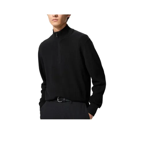 UNIQLO Черный Унисекс Кашемировые Свитера